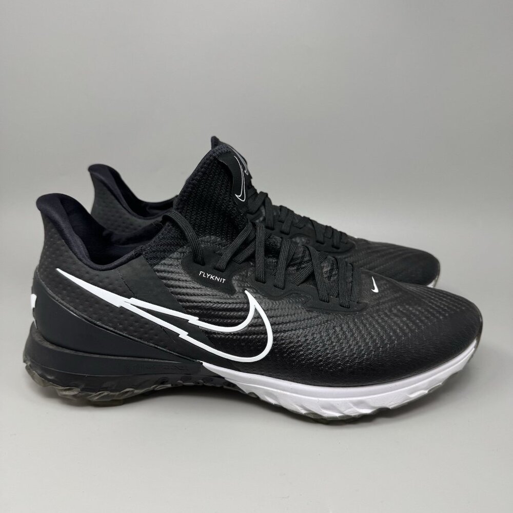 Nike Men's Air Zoom Infinity Tour Golf Shoes Black White CT0540-077 Size 14